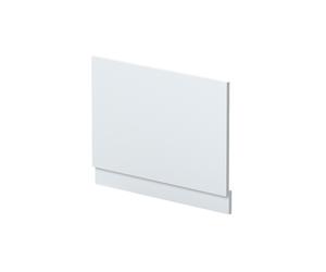 Nuie End Bath Panel with Plinth | Satin White | MDF | 750mm