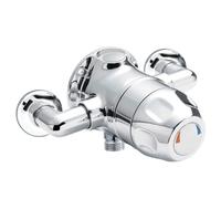 Nuie Exposed Sequential Thermostatic Shower Valve Brass Chrome Anti-Scald
