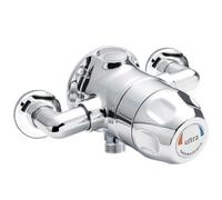 Nuie Exposed Sequential Thermostatic Shower Valve | Chrome | Brass | 205mm x 80mm x 138mm