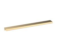 nuie H325 Modern Bathroom Furniture Finger Pull Handle, 300mm, Brushed Brass