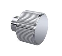 Nuie Fluted Knob Furniture Handle | Chrome | Aluminium | 30mm