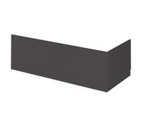 Nuie Front Bath Panel with Plinth | Gloss Grey | MDF | 1700mm