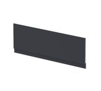 Nuie Satin Front Bath Panel with Plinth | Soft Black | MDF | 1700mm