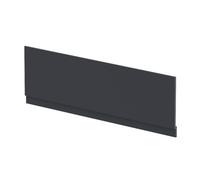 nuie BPR1407 Modern Bathroom Straight Bath Front Panel and Plinth, 560 x 1795 x 36mm, Satin Anthracite