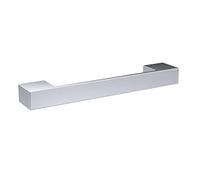 Nuie H181 Handles | Modern Bathroom Designer Square D Shape Bathroom Furniture Handle, 128mm Centres, 150mm, Chrome