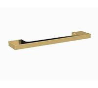 Nuie H196 Handles | Modern Bathroom Designer Slimline Square D Shape Bathroom Furniture Handle, 128mm Centres, 150mm, Brushed Brass