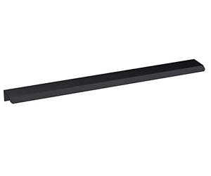 nuie H225 Modern Bathroom Furniture Finger Pull Handle, 300mm, Matt Black