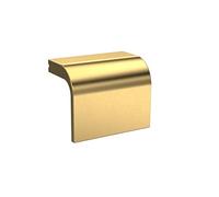 Nuie H312 Handles | Modern Bathroom Designer Square Drop Bathroom Furniture Handle, 32mm Centres, 32mm, Brushed Brass