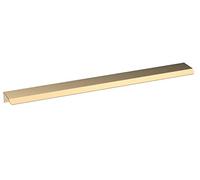 nuie H325 Modern Bathroom Furniture Finger Pull Handle, 300mm, Brushed Brass