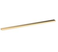 nuie H326 Modern Bathroom Furniture Finger Pull Handle, 500mm, Brushed Brass