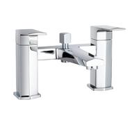 Nuie Hardy Bath and Shower Mixer Tap | Chrome | Brass | 230mm x 151mm