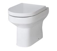 Nuie Harmony Round Back to Wall Toilet Pan | White | Ceramic | 370mm x 410mm x 520mm