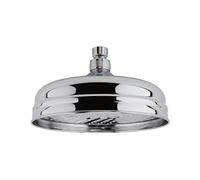 Nuie HEAD21 Victorian Traditional Bathroom Edwardian Inspired 8" Apron Fixed Shower Head, 77mm x 194mm x 194mm, Chrome