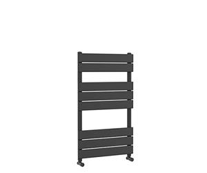 nuie HLA82 Piazza Square Flat Towel Radiator, 840mm x 500mm, Anthracite