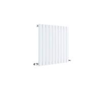 Nuie Sloane Horizontal Single Panel Radiator 600 X 586Mm Satin White, White