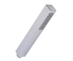 Nuie HO310 ǀ Modern Bathroom Minimalist Square Shower Handset, 231mm x 28mm, Chrome Silver