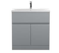 Hudson Reed Urban Grey 800mm Floor Standing Vanity Unit & Basin 1