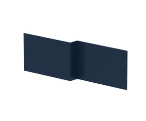 Nuie Indigo Blue Square Shower Bath Front Panel | Satin Midnight Blue | MFC | 1700mm