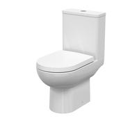 Nuie Isla Short Projection Close Coupled Toilet Pan and Cistern | White | Vitreous China | 375mm x 800mm x 620mm