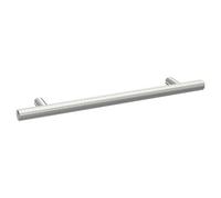 Nuie Knurled Bar Furniture Handle with 160mm Hole Centres | Satin Chrome | Brass | 220mm