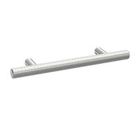 Nuie Knurled Bar Furniture Handle with 96mm Hole Centres | Satin Chrome | Brass | 156mm
