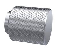 Nuie Knurled Knob Furniture Handle | Satin Nickel | 30mm