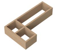 Nuie Bamboo L-Shaped Drawer Organiser Insert | Natural Bamboo | 274mm