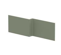 Nuie L Shaped Shower Bath Front Panel | Satin Green | MFC | 1700mm