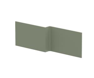 Nuie L Shaped Shower Bath Front Panel | Satin Green | MFC | 1700mm