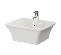 Nuie Lagos Rectangular Countertop Basin | White | Vitreous China | 480mm x 380mm