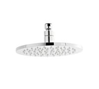 Nuie LED Round Fixed Shower Head | Chrome | Stainless Steel | 200mm
