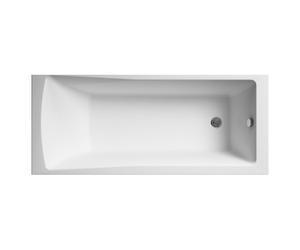 Nuie Linton Eternalite Square Single Ended Bath | White | Acrylic | 1700mm x 750mm