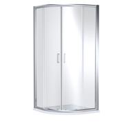 Nuie Lucie Double Door Quadrant Shower Enclosure | Chrome | Glass/Aluminium | 100mm