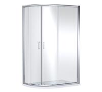 Nuie Lucie Offset Quadrant Shower Enclosure | Chrome | Glass/Aluminium | 1200mm x 800mm
