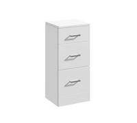 Nuie Mayford 3 Drawer Storage Unit | Gloss White | MDF | 350mm x 330mm