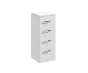 Nuie Mayford 4 Drawer Storage Unit | Gloss White | MDF | 300mm x 330mm