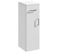 Nuie Mayford Gloss White 250X330mm Floor-Standing Cupboard Prc172, Soft-Close Drawer, Fsc, 5 Year Guarantee