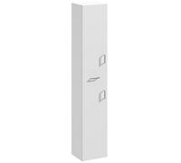 Nuie Mayford Gloss White Tall Bathroom Cabinet 350 X 330 X 1902mm, Soft-Close Doors, 5-Year Guarantee
