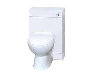 Nuie Mayford Toilet Unit with Concealed Cistern | Gloss White | MDF | 500mm