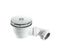 Nuie Mcalpine St90Cb10 50mm Water Seal Shower Tray Trap With Outlet And Removable 110mm Flange Chrome Plated Brass Polypropylene