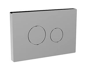 nuie MDPP01R Ceramics Accessories Round Push Button Plate for Pneumatic Dual Flush, 70mm x 99mm, Chrome