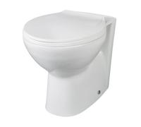 Nuie Melbourne Round Back to Wall Toilet Pan | White | Vitreous China | 355mm x 410mm x 520mm