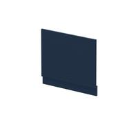 Nuie Midnight Blue Bath End Panel with Plinth | Satin Midnight Blue | MFC | 700mm