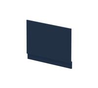 Nuie Midnight Blue Bath End Panel with Plinth | Satin Midnight Blue | MFC | 800mm