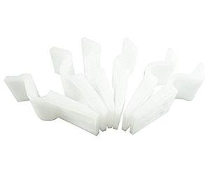 Nuie Modern Bathroom Accessories 6 Bath Panel Clips for Use with Acrylic Bath Panels, White, BPC001