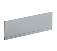 nuie MOF278 Blocks Modern Bathroom Bath Front Panel with Plinth, 1800mm, Satin White