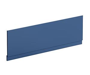 nuie MOF378 Blocks Modern Bathroom Bath Front Panel with Plinth, 1800mm, Satin Blue