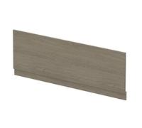 nuie MPD2505 Modern Bathroom Straight Bath Front Panel and Plinth, 560 x 1695 x 36mm, Solace Oak Woodgrain