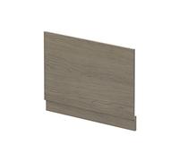 nuie Straight End Panel & Plinth (800mm) - Solace Oak, Brown