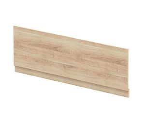 nuie MPD3005 Arno Modern Bathroom Standard Straight Bath Front Panel, 1700mm, Bleached Oak Woodgrain